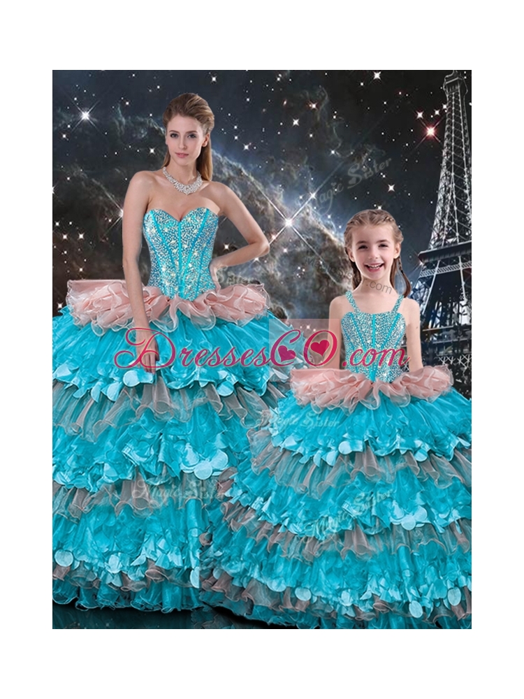 Wonderful Ball Gown Ruffled Layers Princesita With Quinceanera Dress