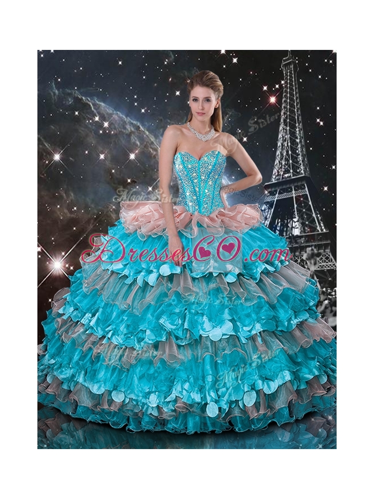 Wonderful Ball Gown Ruffled Layers Princesita With Quinceanera Dress
