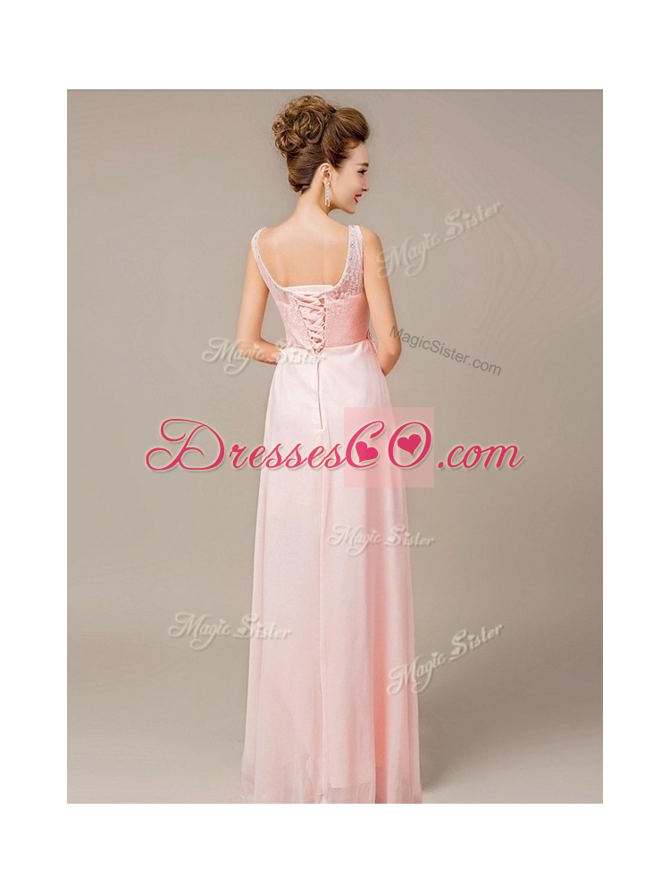 Beautiful Scoop Empire Cheap Homecoming Dress with Appliques and Lace