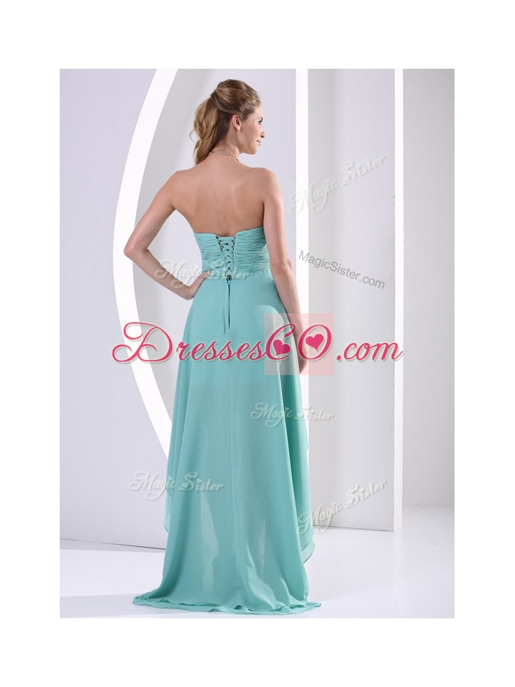 Low Price High LowHomecoming  Dress with Beading