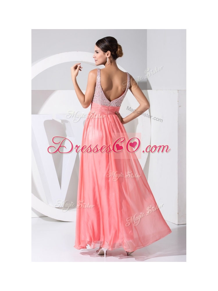 New Arrivals Empire Straps Sequins  HomecomingDress in Watermelon