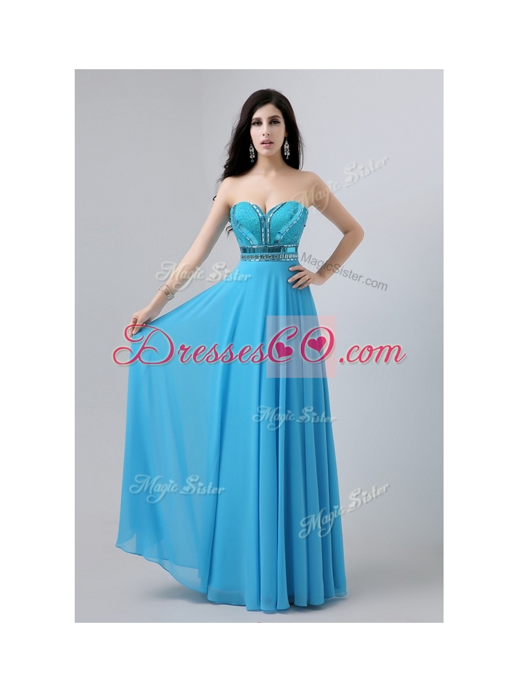 New Arrivals Empire Evening Dress with Beading and Sequins