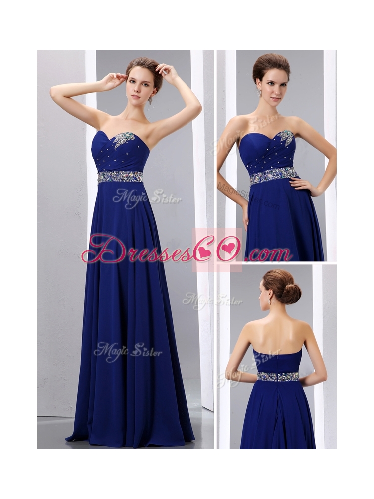 Romantic Empire Discount Prom Dress with Beading
