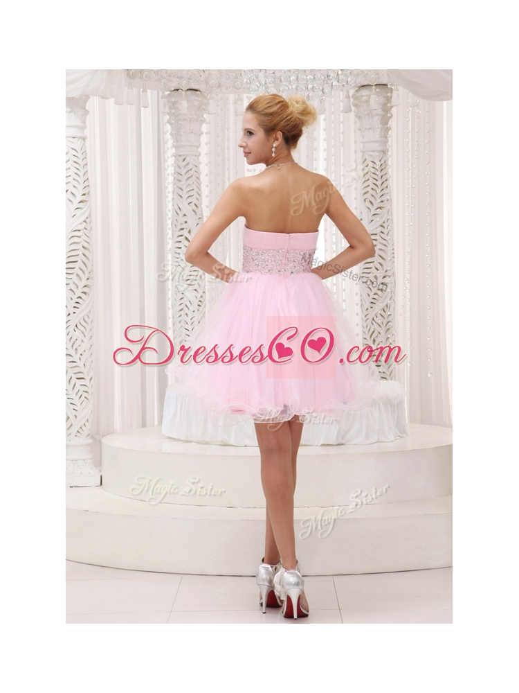Exquisite Strapless BeadingNew Style Prom Dress for Homecoming