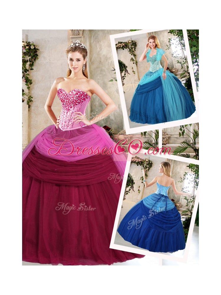 Pretty Ball Gown Beading Quinceanera Dress Fall