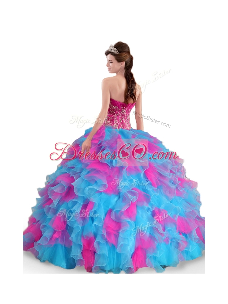 Pretty Beading and Ruffles Quinceanera Dresses