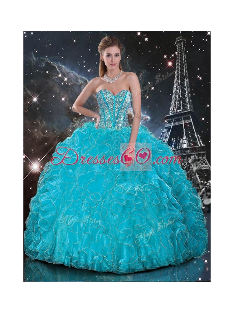 Hot Sale Detachable Quinceanera Skirts with Beading and Ruffles