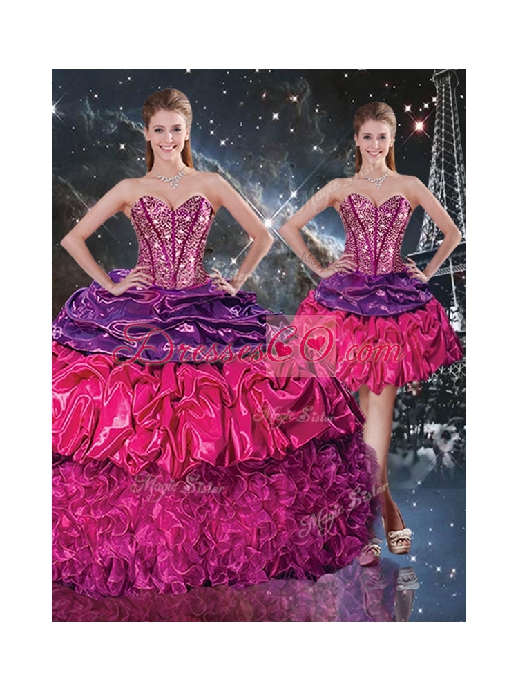 Gorgeous Ball Gown Detachable Quinceanera Skirts with Ruffles