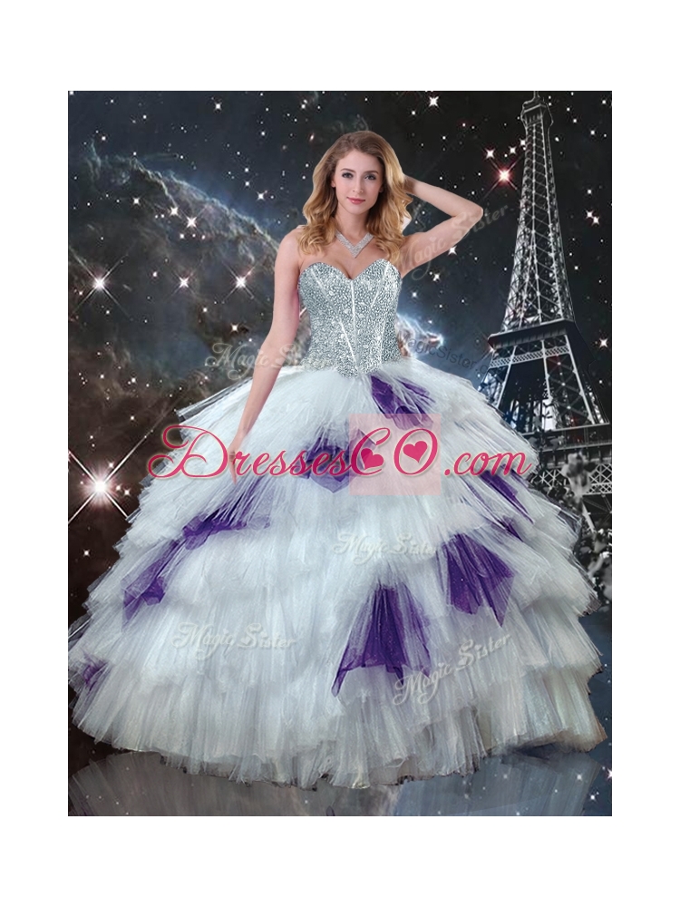 Luxurious Detachable Quinceanera Skirts with Ruffled Layers for