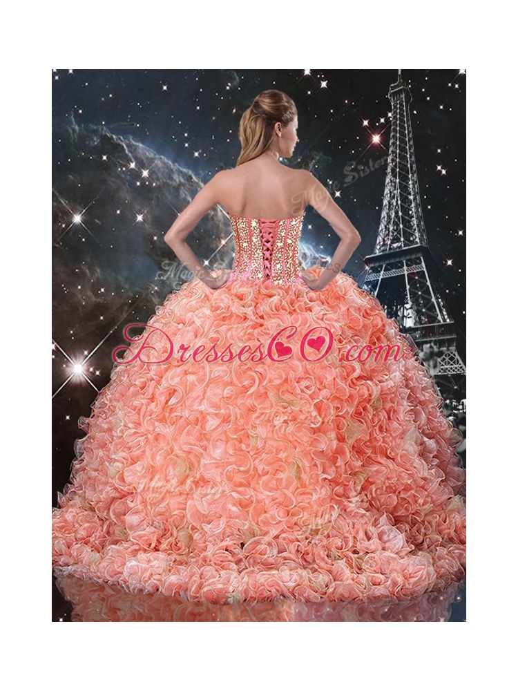 Pretty Detachable Beading and Ruffles Quinceanera Skirts