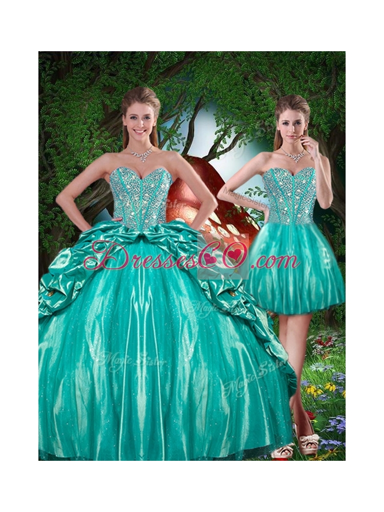 Summer Pretty Beading Detachable Quinceanera Skirts
