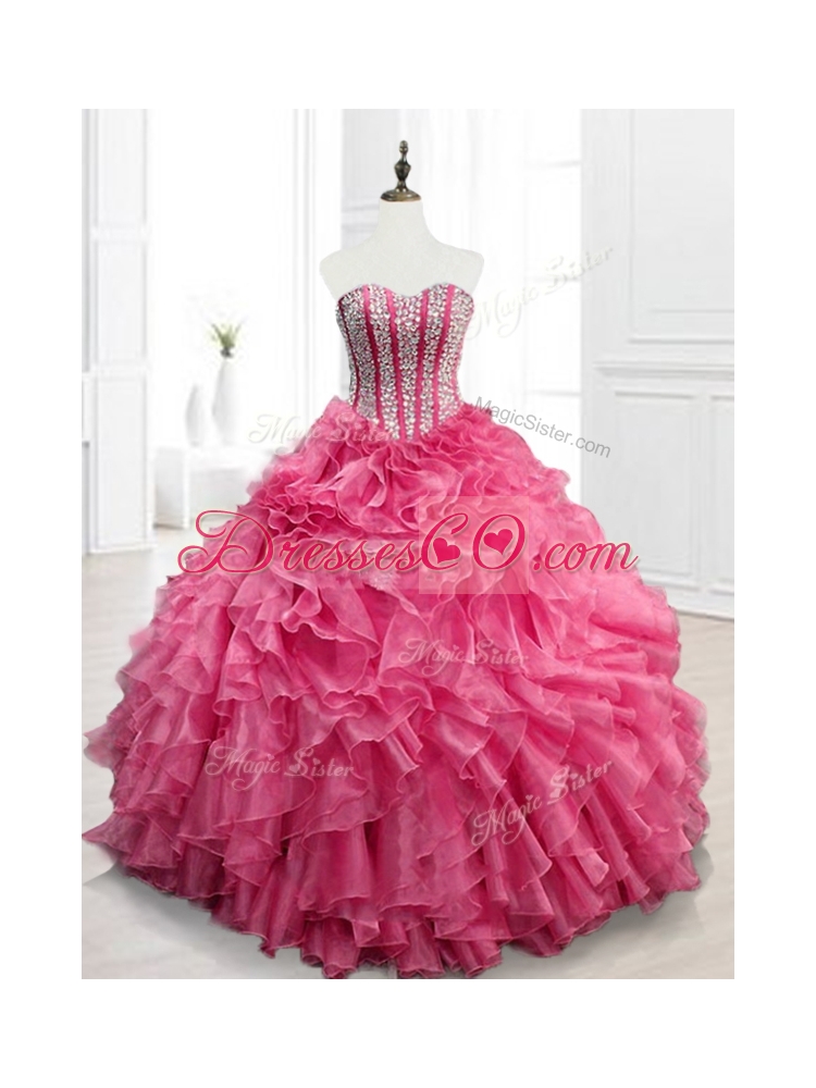 Custom MadeQuinceanera Gowns with Beading and Ruffles