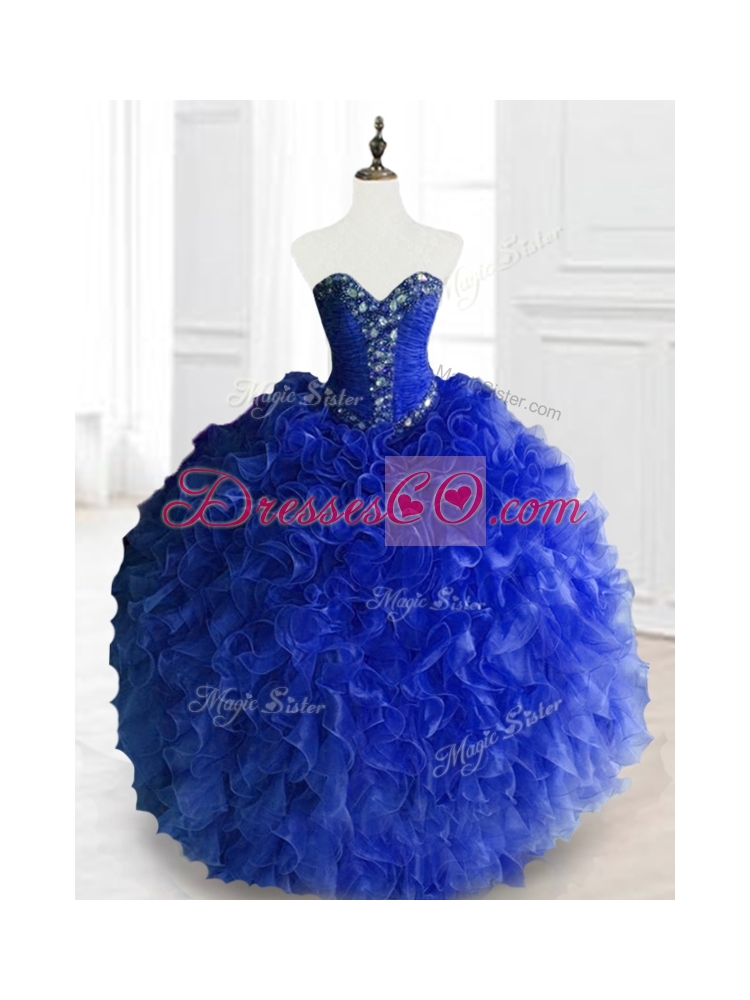 Custom Made Ball Gown Quinceanera Dress with Beading