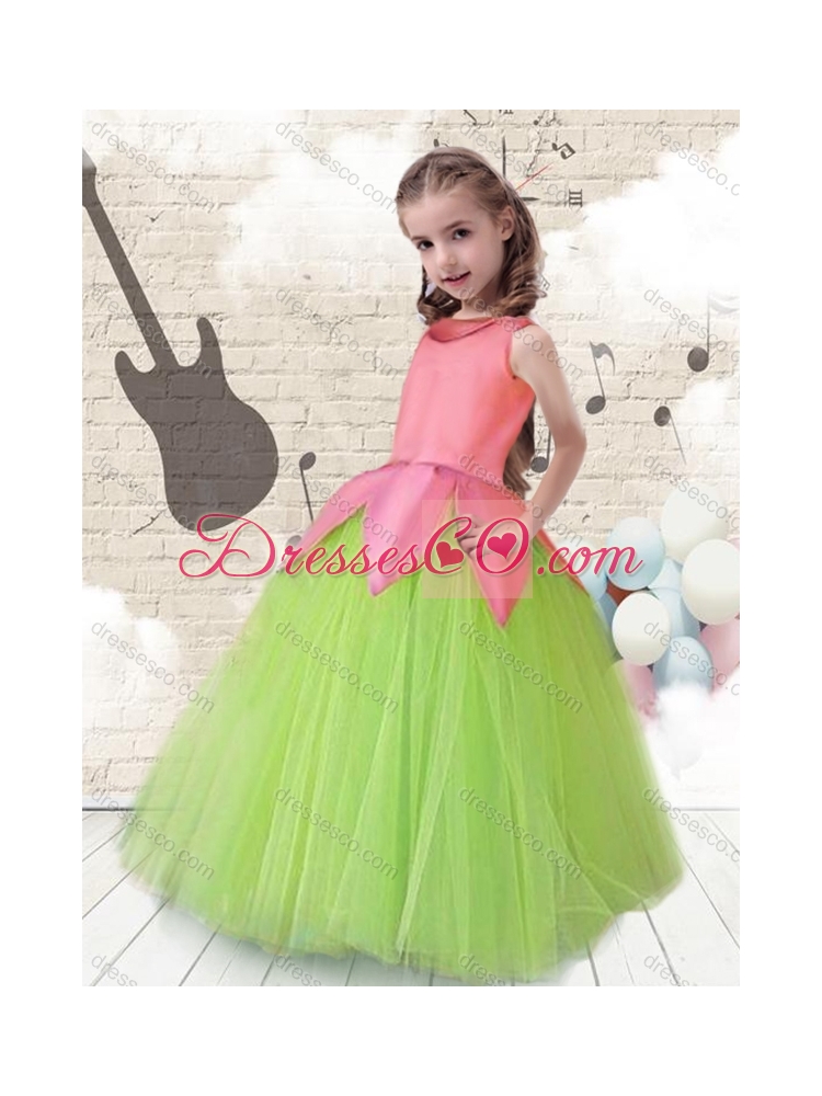 Cheap Scoop Ball Gown Multi Color Little Girls Pageant Dresses