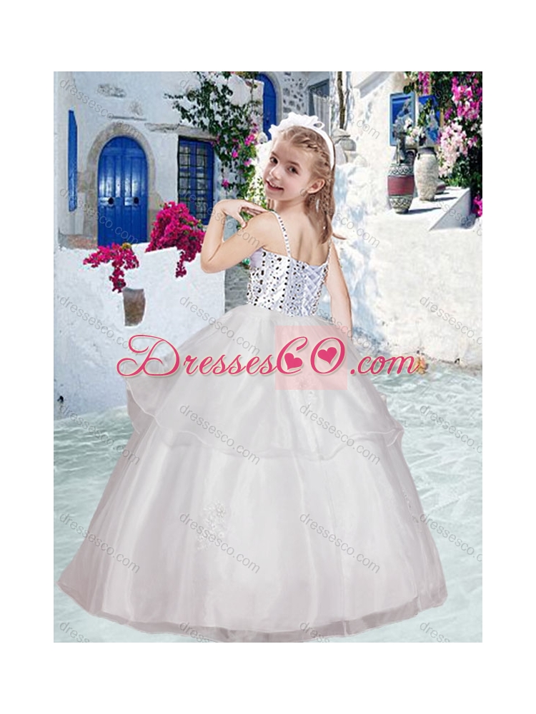 Sweet Ball Gown Little Girl Pageant Dress with Appliques and Beading