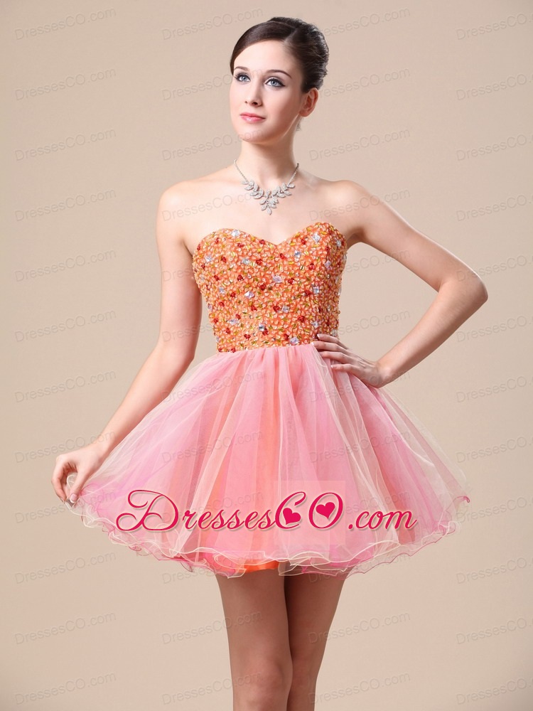 For Custom Made Prom Dress with Beaded Bodice Organza