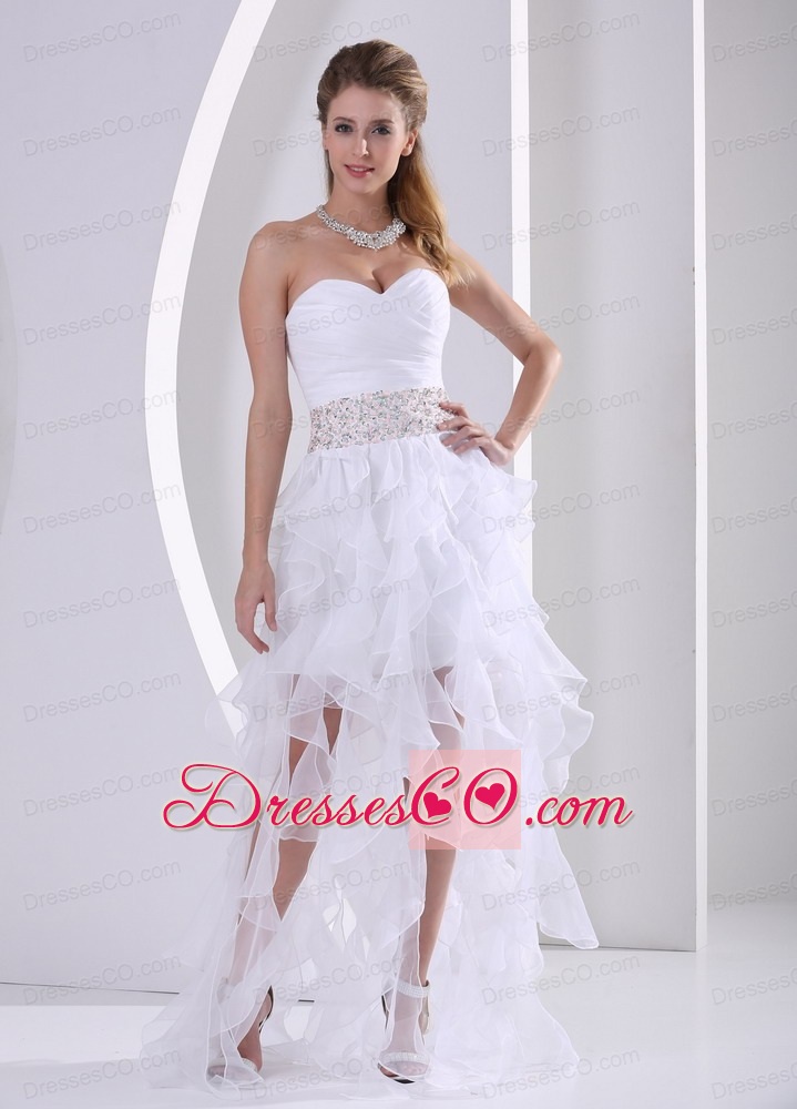 Stylish Ruffles Design Own Prom Dress With Beading and Ruche in Summer