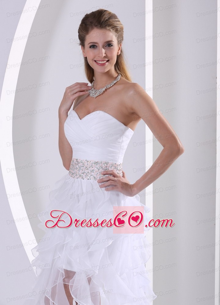 Stylish Ruffles Design Own Prom Dress With Beading and Ruche in Summer