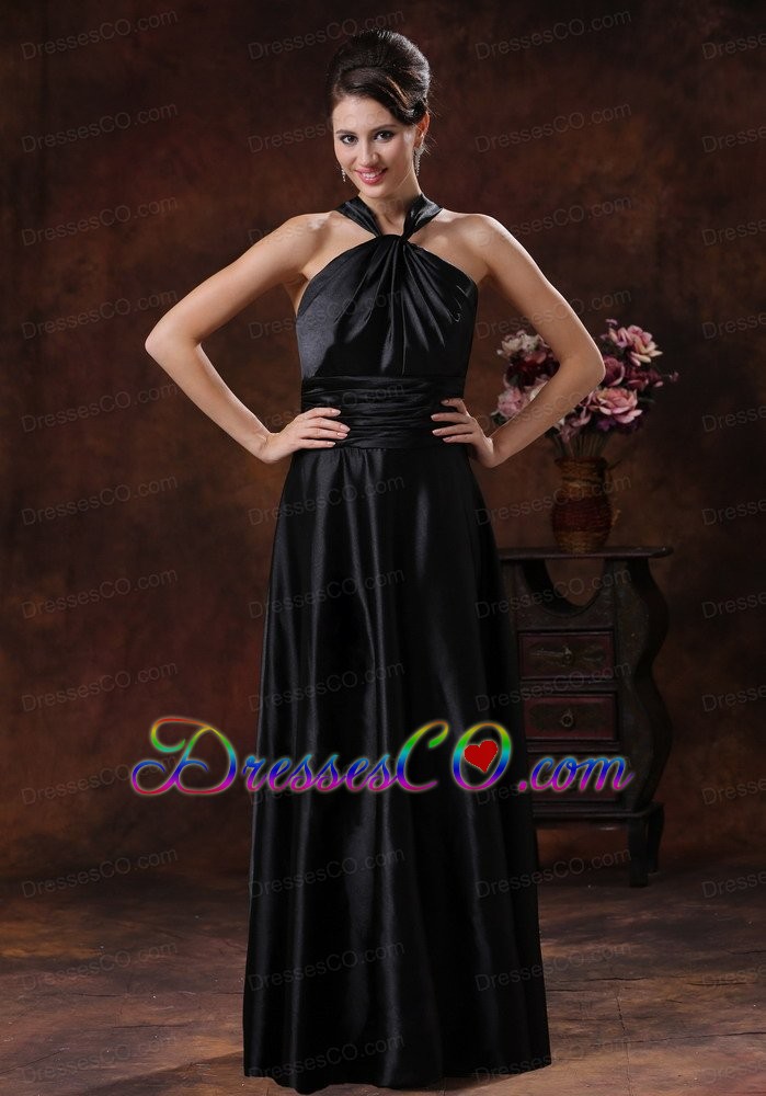 Black Empire Halter Prom Dress In 2013