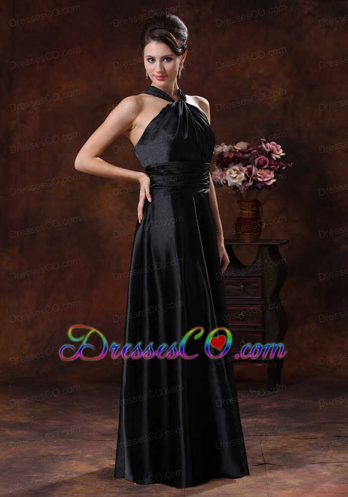 Black Empire Halter Prom Dress In 2013