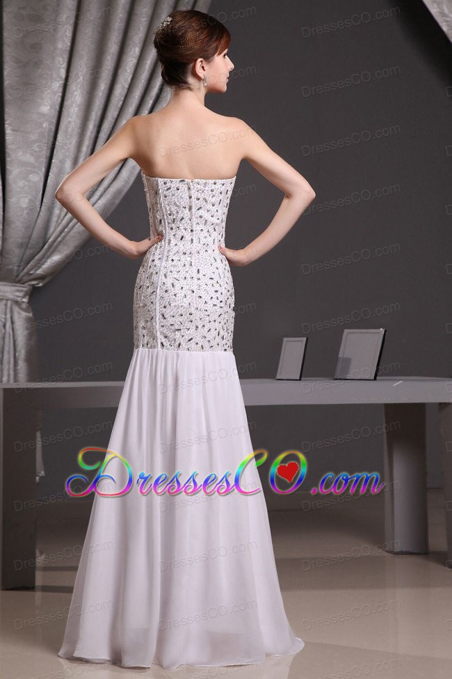 Mermaid Beaded Decorate Bodice and Chiffon For Prom Dress