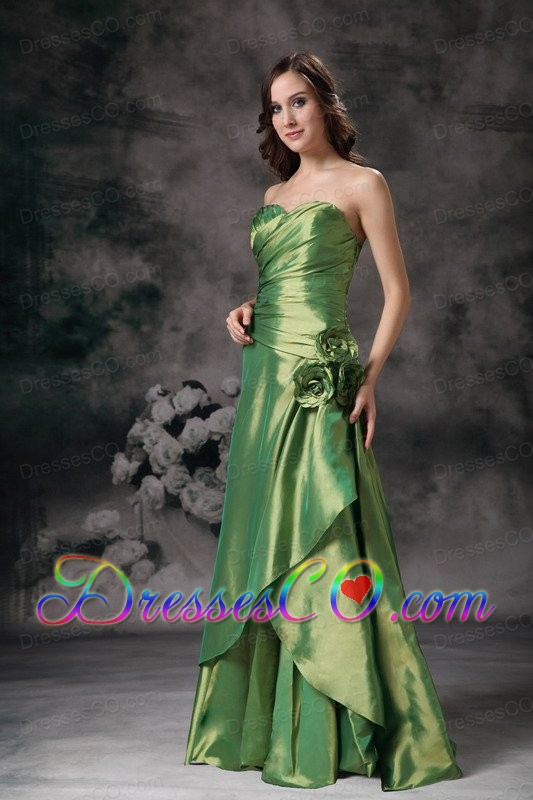Discount Green Prom Dress Column Sweetheart