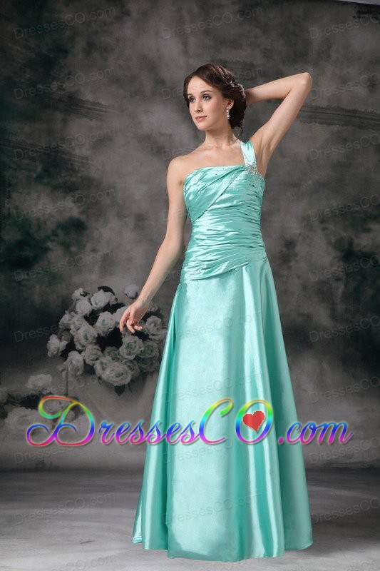 Customize One Shoulder Prom Dress with Beading