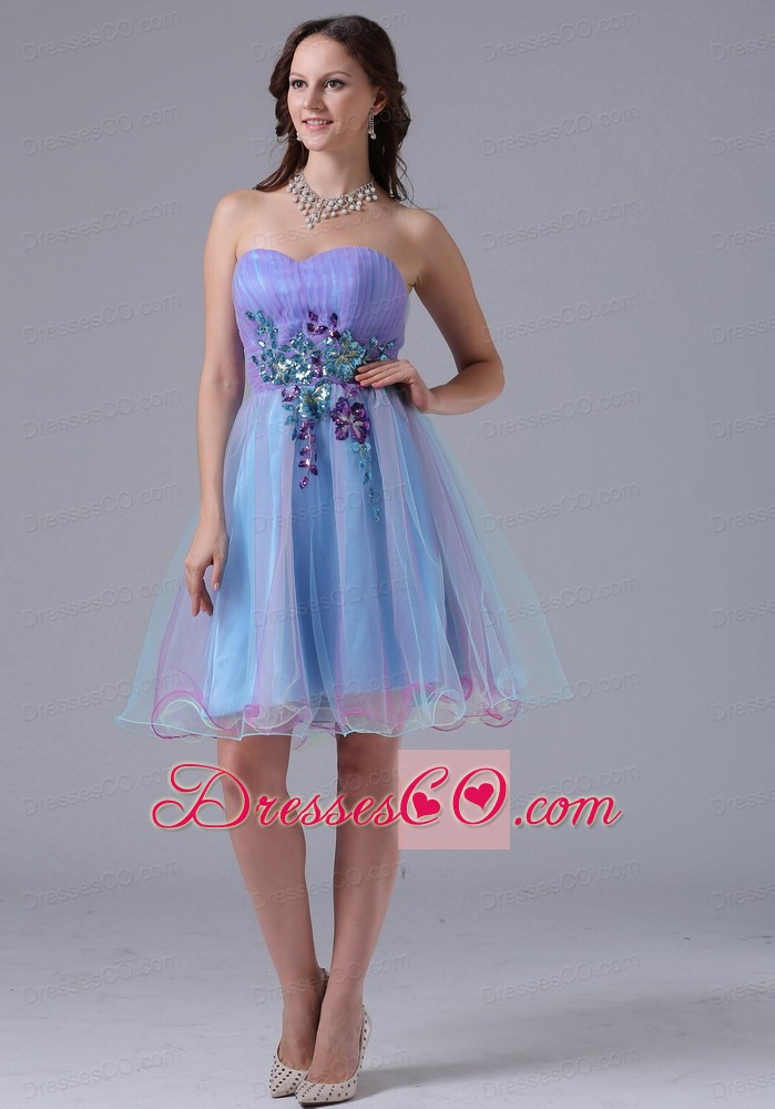 Multi-color Prom Cocktail Dress With Appliques In 2013