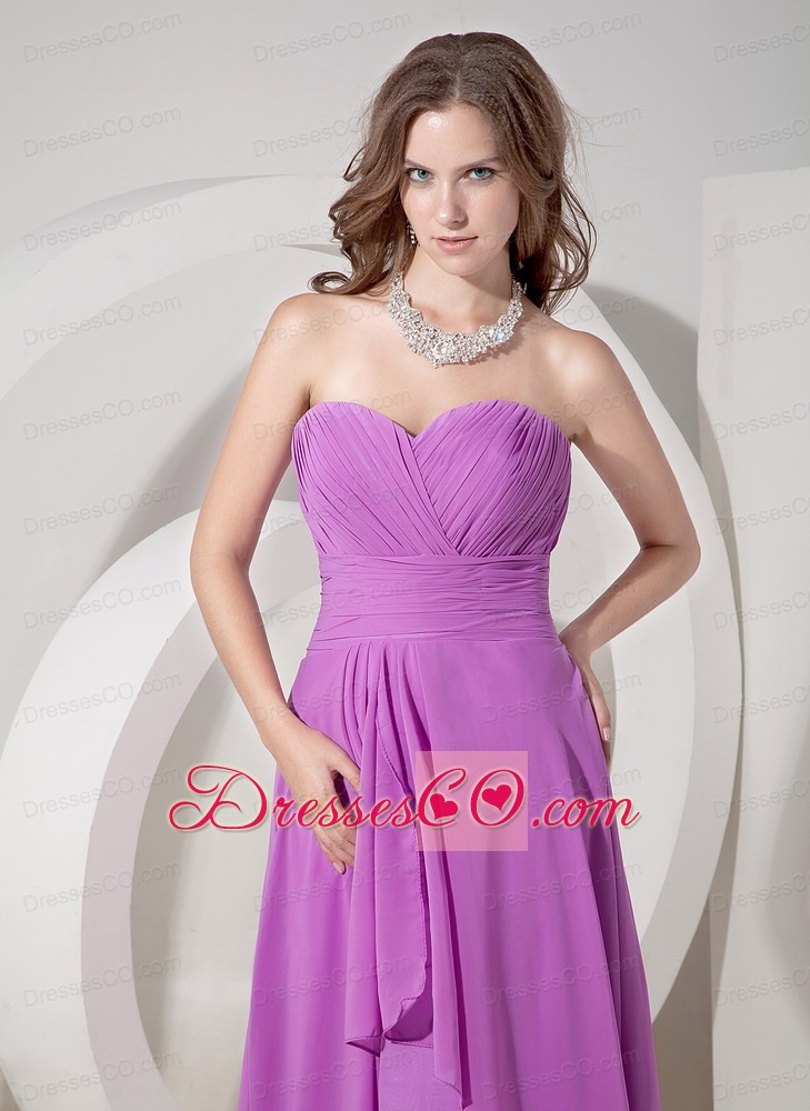 Cheap Lavender Empire Prom Dress Chiffon