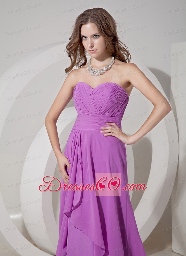 Cheap Lavender Empire Prom Dress Chiffon