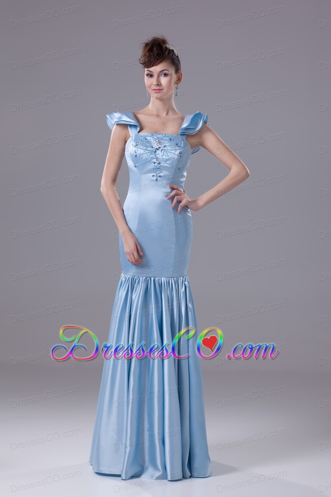 Discount Beading Square Long Prom Dress