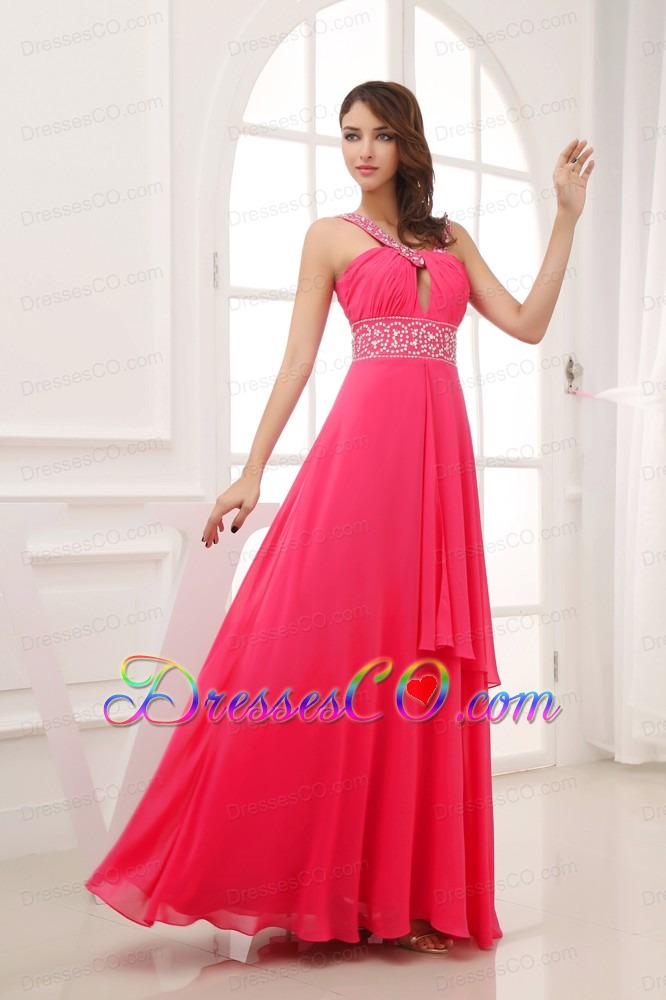 Elegant Empire V-neck Long Prom Dress For Custom Made