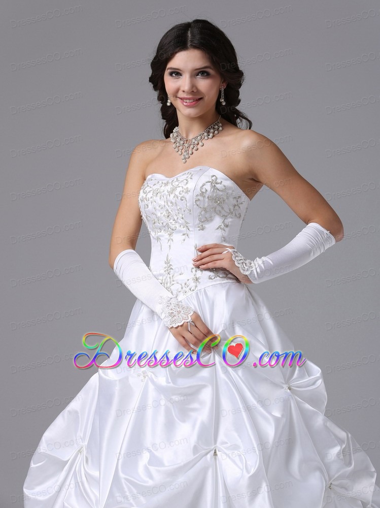 With Appliques Bodice For Wedding Dress Custom Made