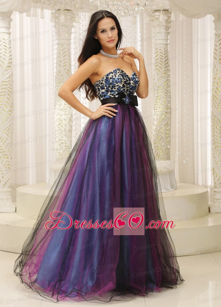 Leopard and Belt For Dama Dress Quinceanera Colorful Tulle