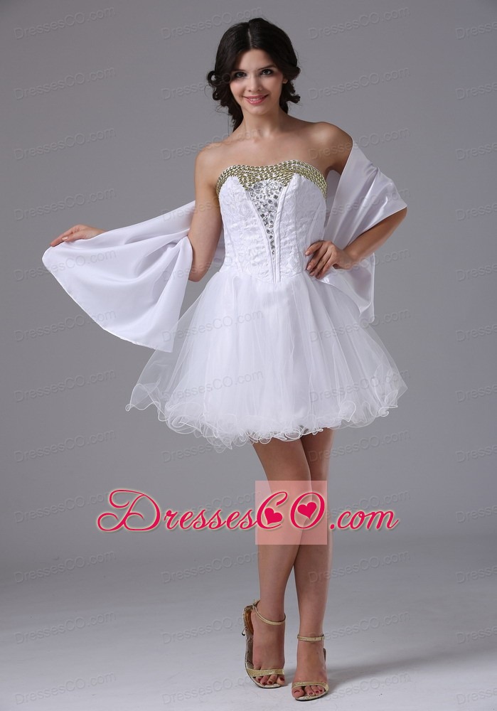 Pretty Prom Dress With Beaded Decorate Bust Custom Made