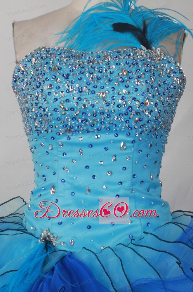 Perfect For Custom Made Little Girl Pageant DressWith Beading and Feather