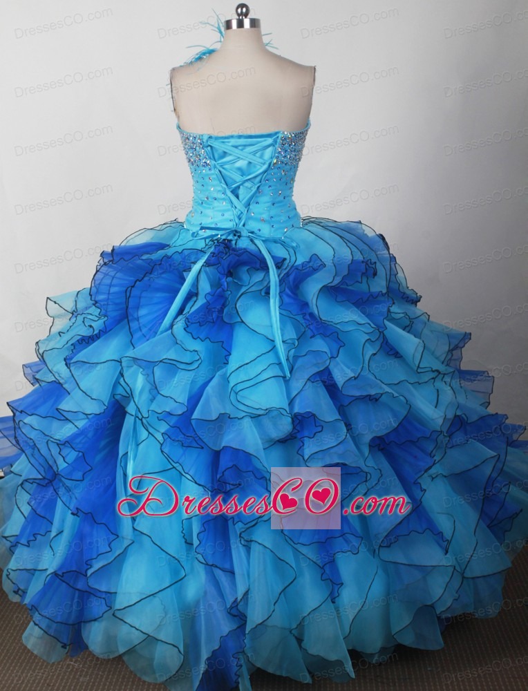 Perfect For Custom Made Little Girl Pageant DressWith Beading and Feather