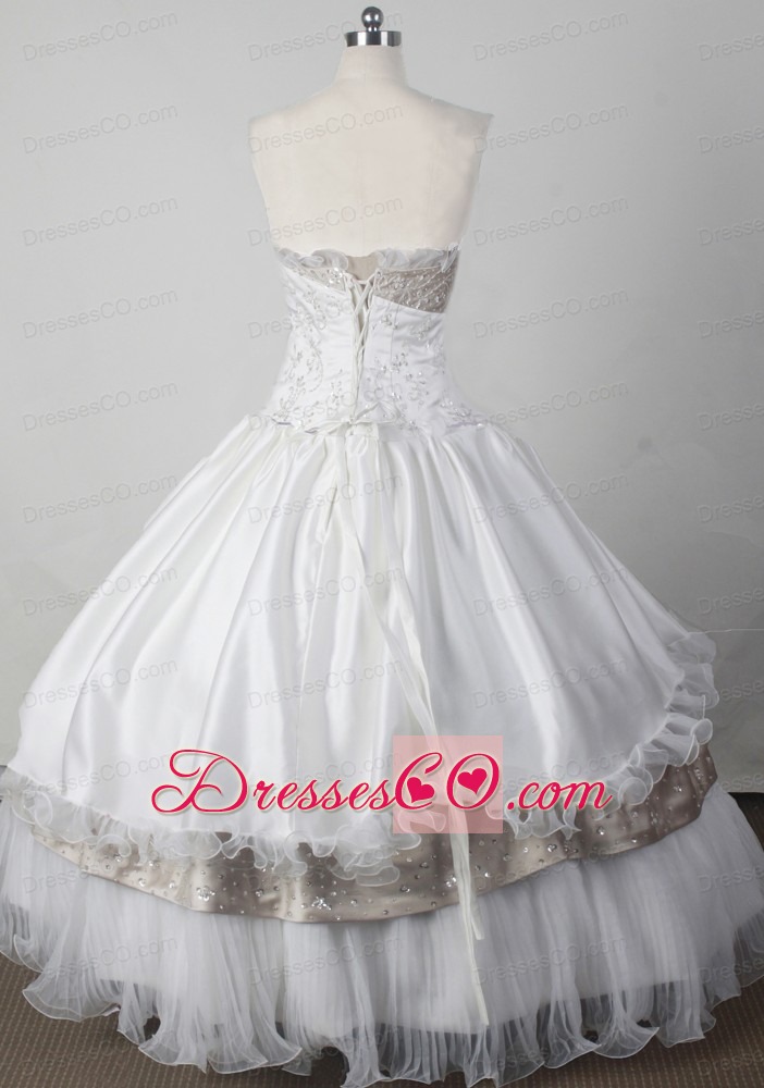 Exquisite Beading Ball Gown Little Girl Pageant Dress Strapless Long