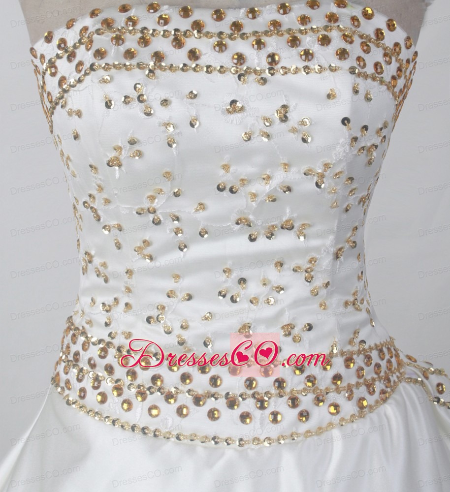 Lace With Beading Decorate Bodice Sweet Ball Gown Little Girl Pageant Dress Strapless Long