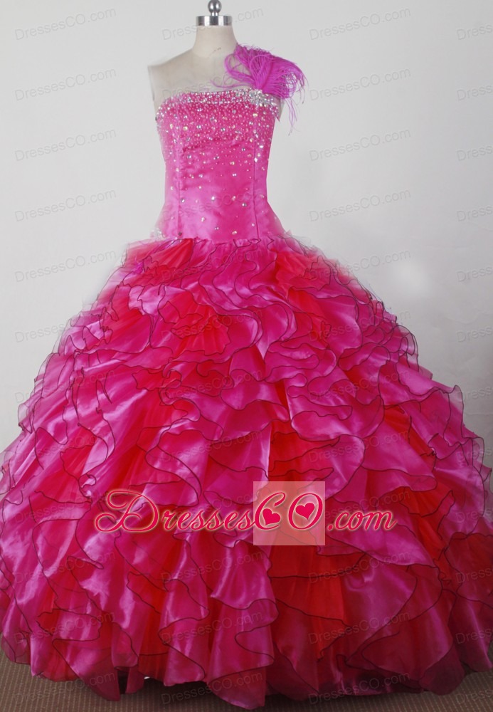 Exquisite Beading And Ruffles Ball Gown Little Girl Pageant Dress Strapless Long