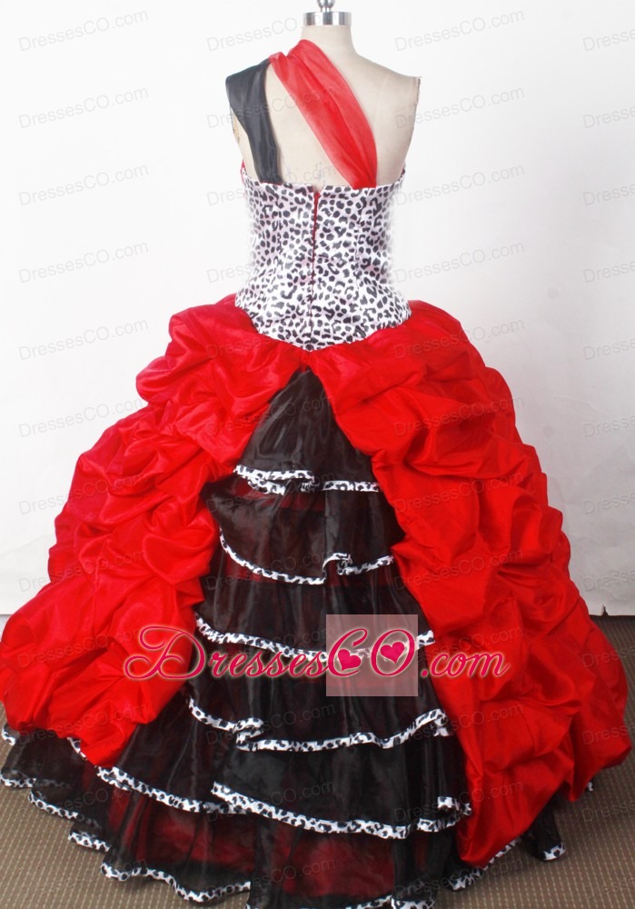 Elegant Ball Gown One Shoulder Long Little Girl Pageant Dress