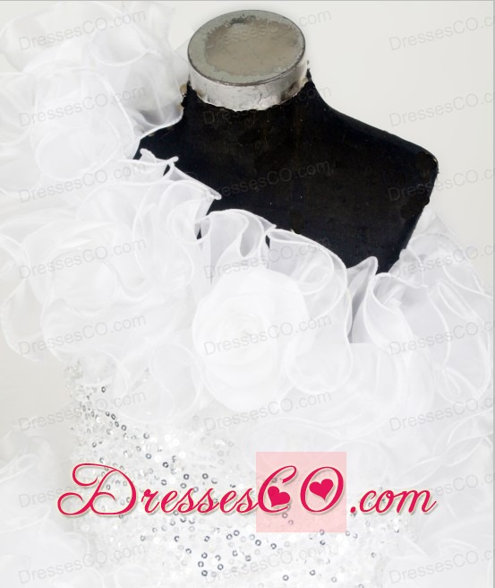 Gorgeous Little Girl Pageant DressWith Ruffles and Beading