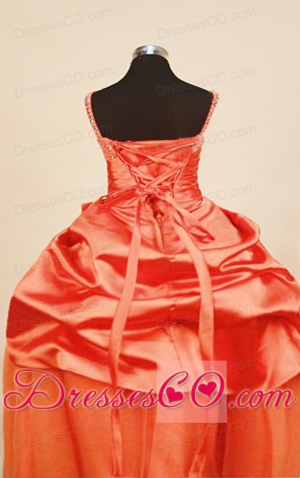 Discount Pick-ups Straps Beaded Decorate WithTaffeta Ball Gown  Little Girl Pageant Dress