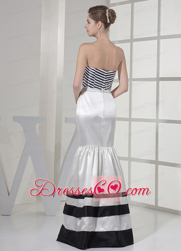 Mermaid Prom Dress With Strapless Long And Taffeta