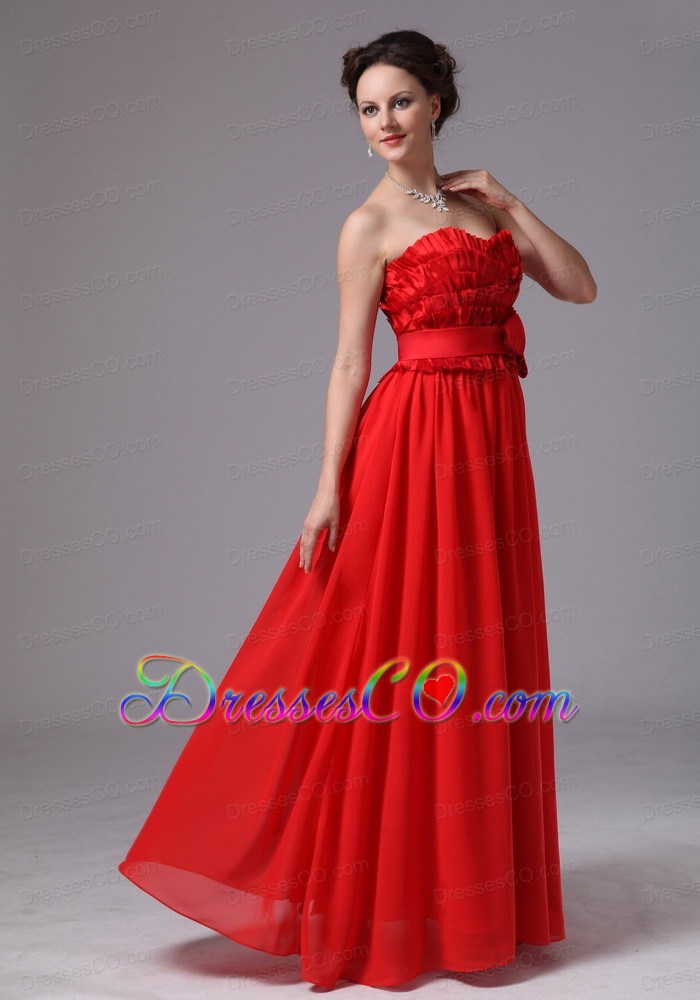 Layers Bowknot For Red Prom Dress