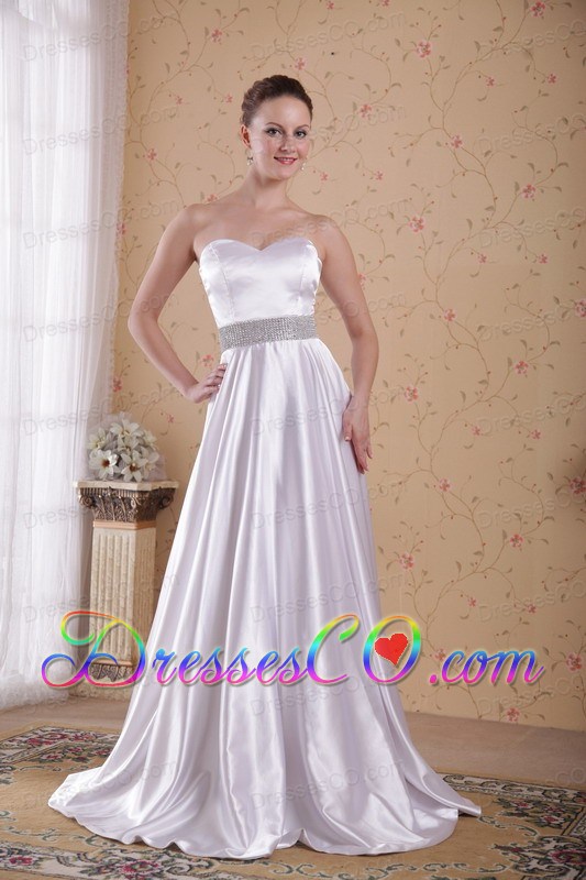Ivory Empire Long Beading Prom / Pageant Dress
