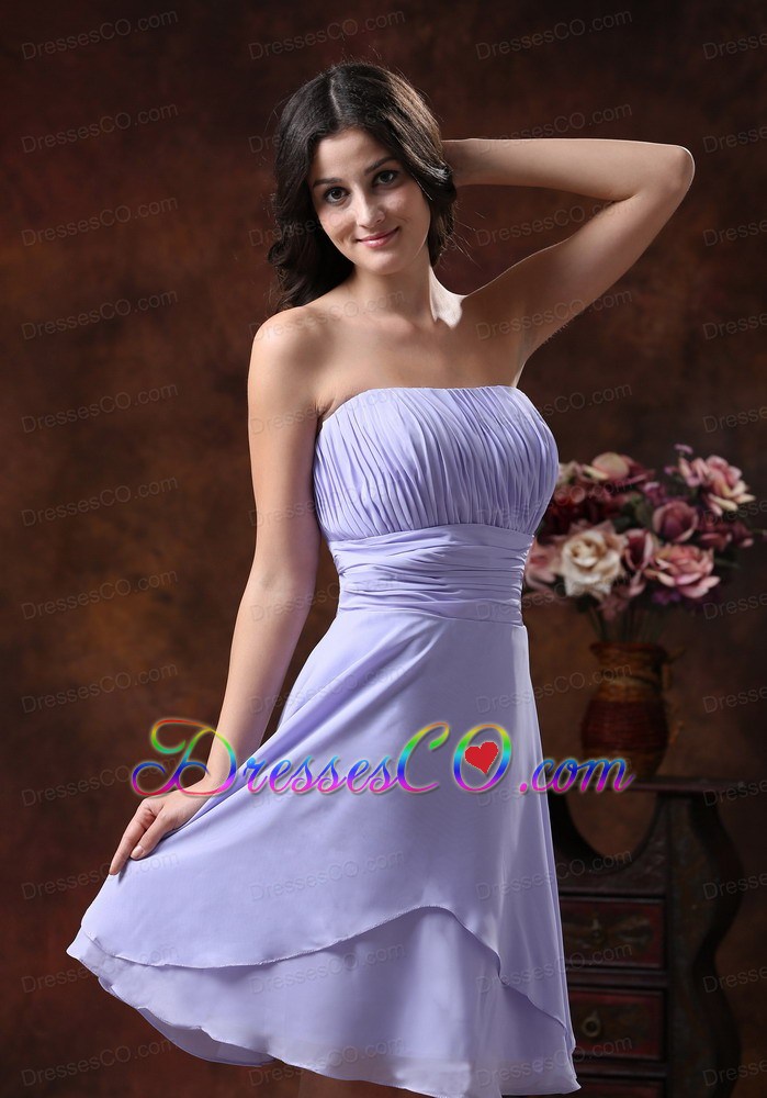 The Style Popular In Queen Creek Arizona Lilac Strapless Prom  Dress