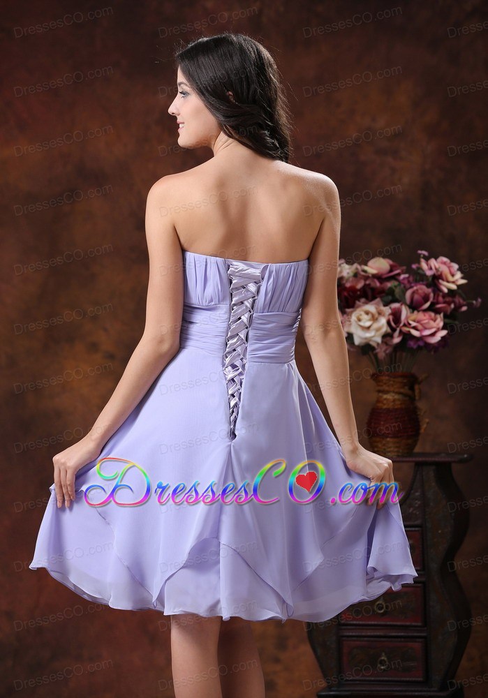 The Style Popular In Queen Creek Arizona Lilac Strapless Prom  Dress