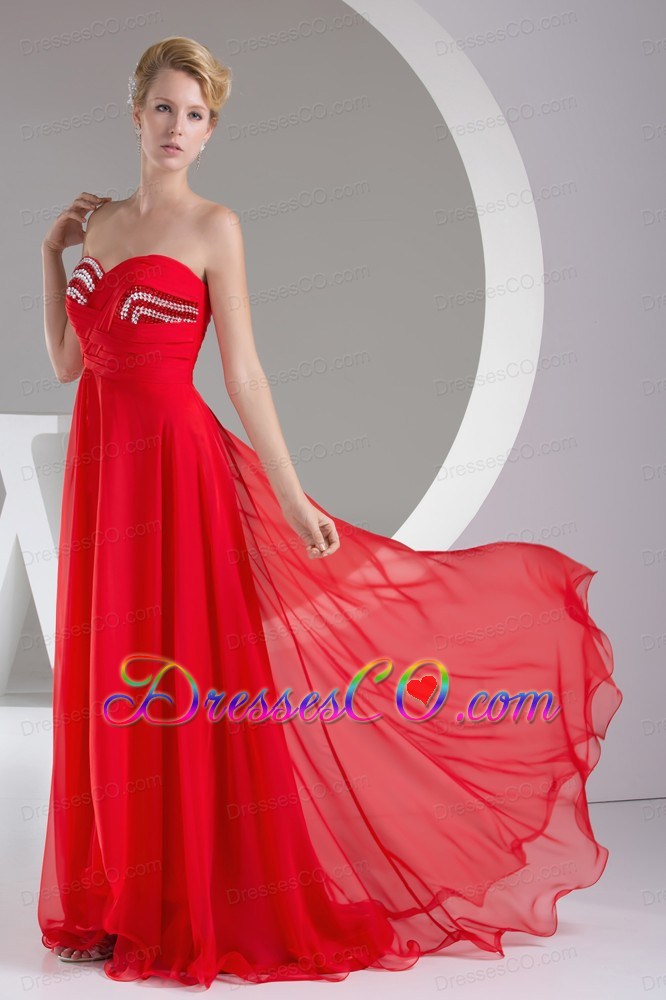 Sequins Empire Long Prom Dress With Zipper Back