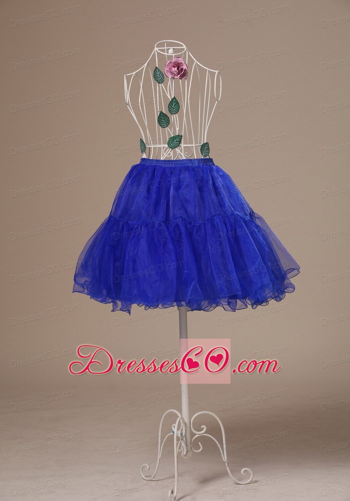 Custom Made Peacock Blue Petticoat